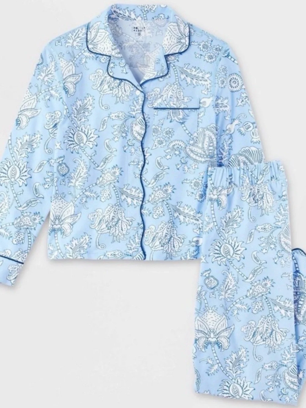 Roller Rabbit Target Adaptive Vines Blue Floral Girls’ Pajamas New
